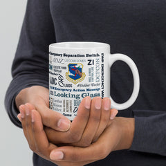 Say Again Mug With The Language of Strategic Air Command
