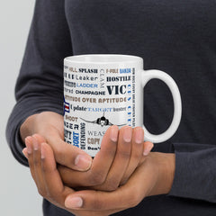 Say Again Mug With F-4 and Fighter Pilot Words.