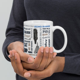 Naval Air Say Again Mug With F-14 and Language of Aircraft Carrier Flight Operations