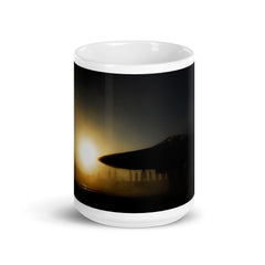 F-18 Carrier operations White glossy mug