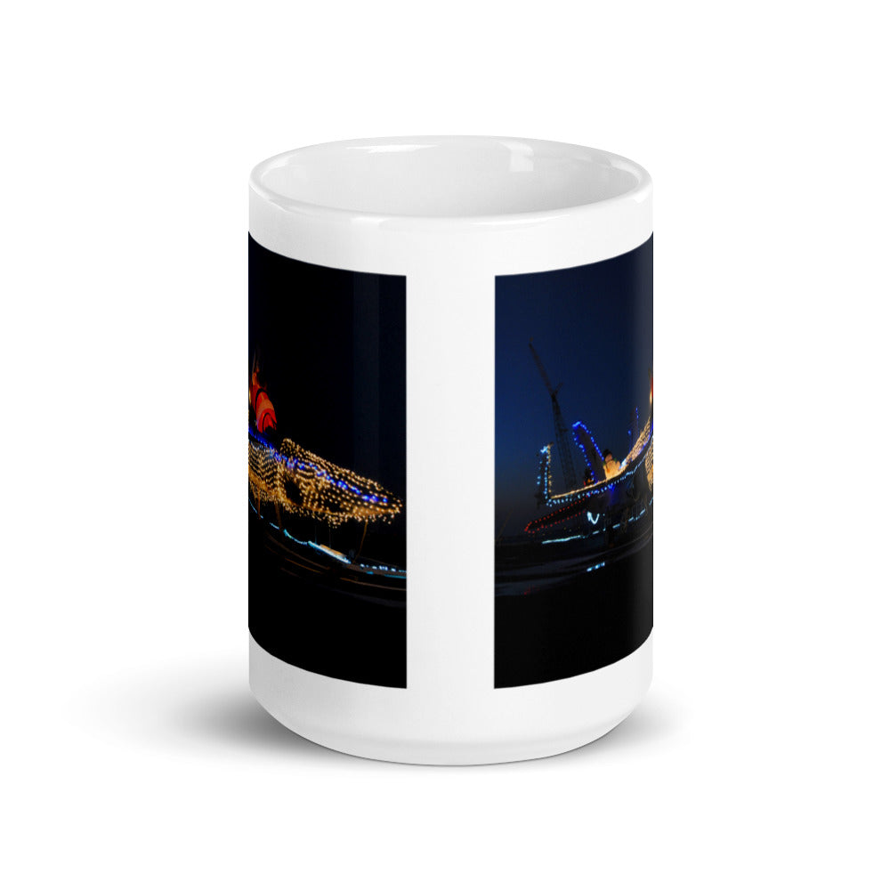 F-18 Christmas on our white ceramic mug.