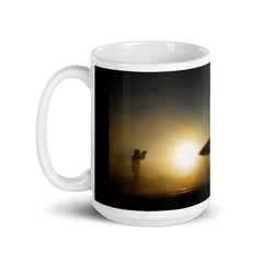 F-18 Carrier operations White glossy mug