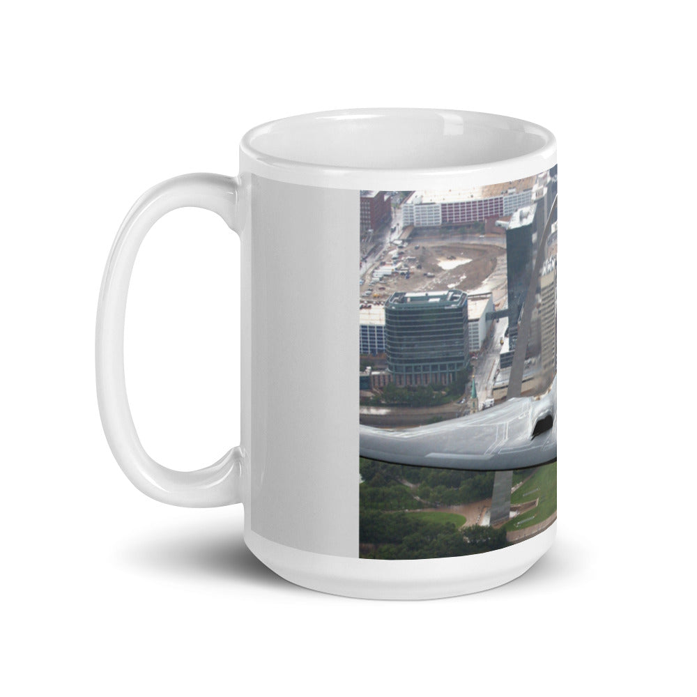 B-2 St. Louis on our White glossy mug