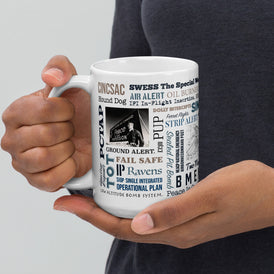 Say Again Mug With The Language of Strategic Air Command