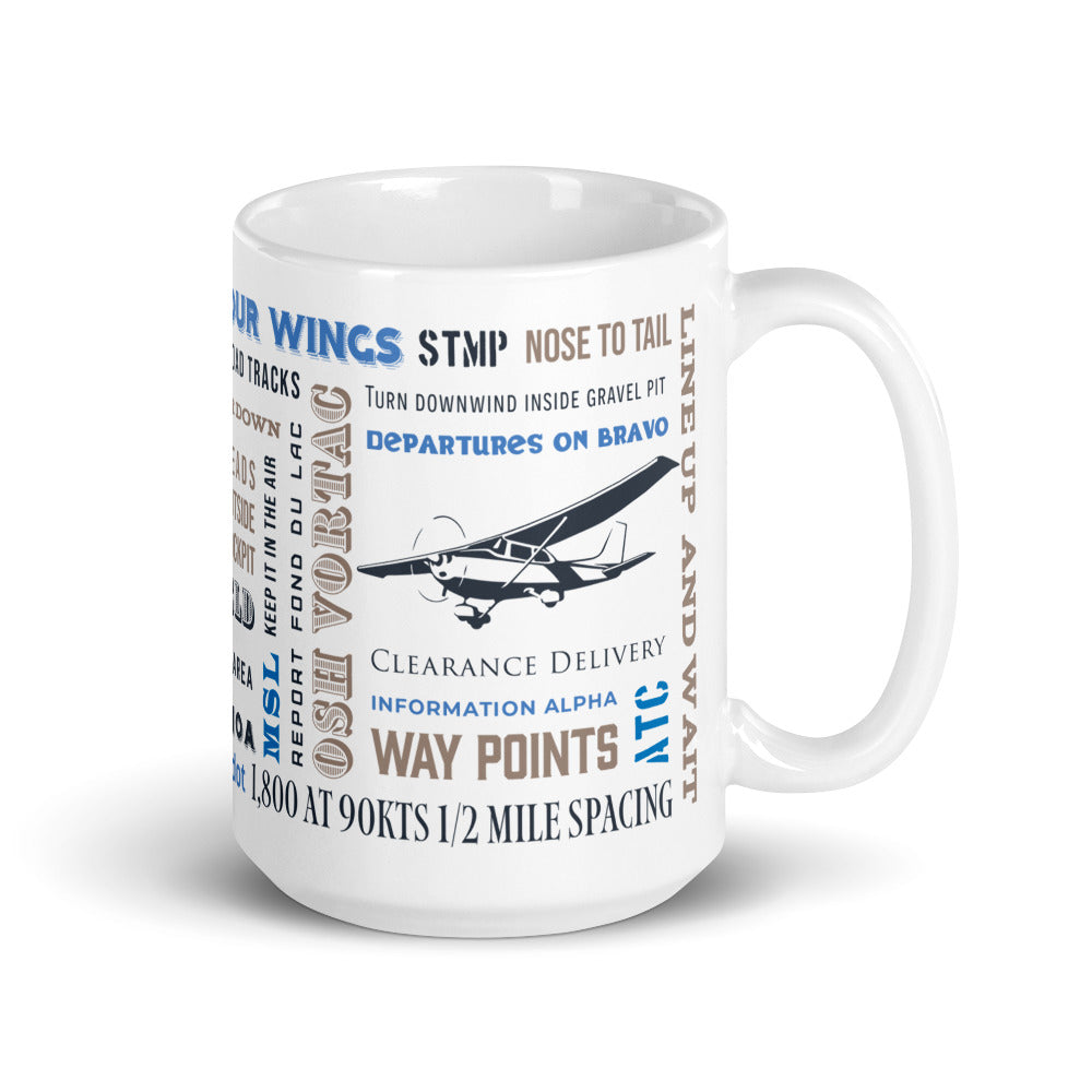 Rock Your Wings  Say Again Mug With Oshkosh Fly-In Words