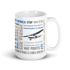 Rock Your Wings  Say Again Mug With Oshkosh Fly-In Words