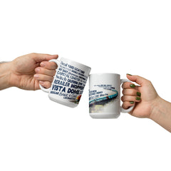 New! Railroad Mug With The Words and Lingo on Our White glossy mug