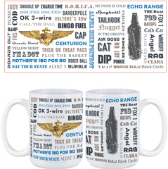 Naval Air Say Again Mug With Navy Aviator Wings. Best seller.