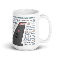 NKAWTG With Wisconsin Tail Flash on our White glossy mug