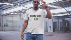 Men's classic tee with Airplane Mode ON