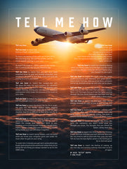 KC-135 with the Tell Me How description of flight. This is a museum quality poster on ultra premium  luster photo paper.