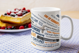 Weapons Used By The Air Force On Our White glossy mug