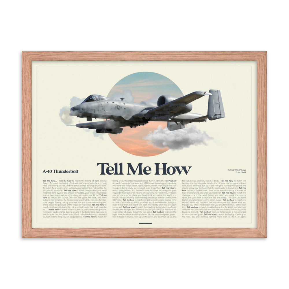 A-10 AirPower Portrait Framed