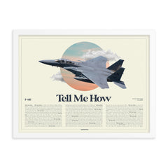 F-15E AirPower Portrait Print Framed
