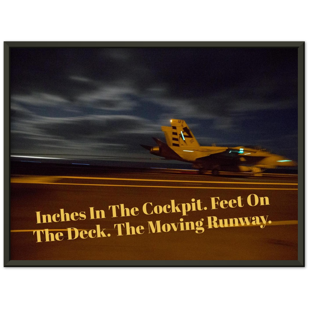 The Moving Runway In A Classic Matte Paper Metal Framed Poster