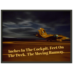 The Moving Runway In A Classic Matte Paper Metal Framed Poster
