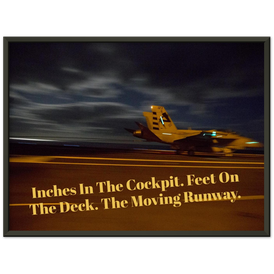 The Moving Runway In A Classic Matte Paper Metal Framed Poster