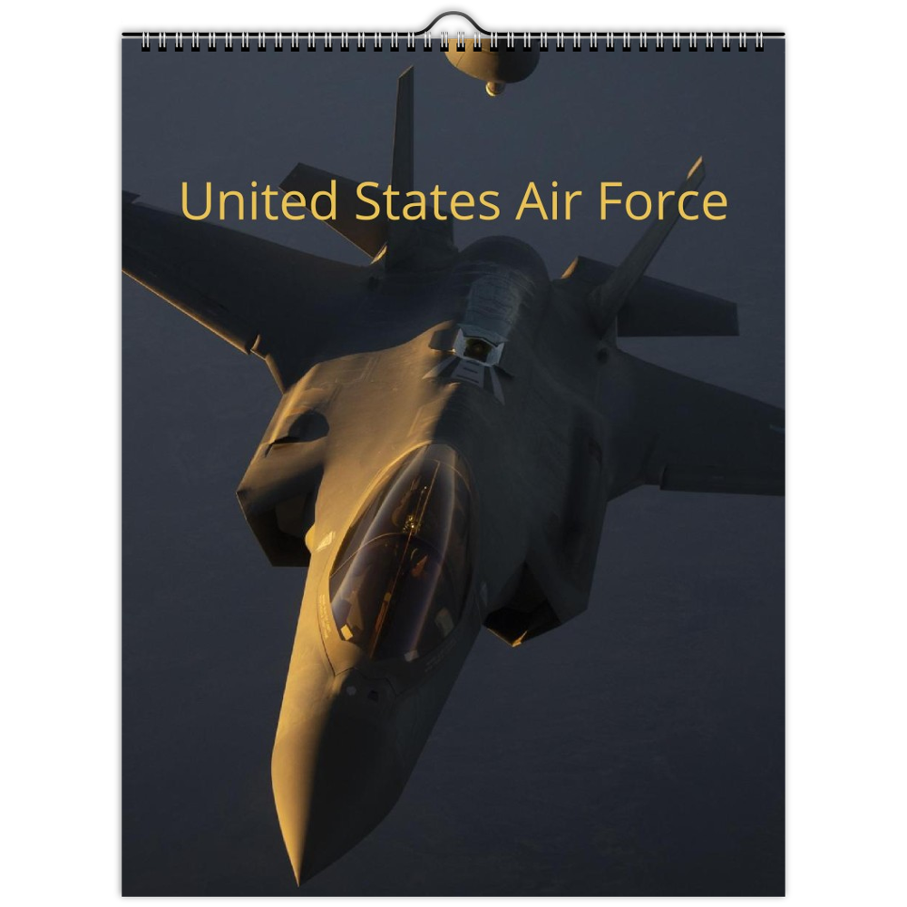 United States Air Force hanging calendar