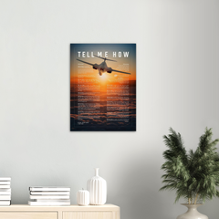 B-1B Lancer. This is a premium poster with the Tell Me How description of military flight on museum quality archival matte papers.