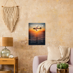 A-6 Metallic print ready to hang with the Tell Me How description of military flight. Vietnam series.