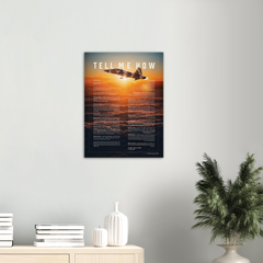 T-38 Talon poster on Archival Matte Paper with the Tell Me How ode to military flight.