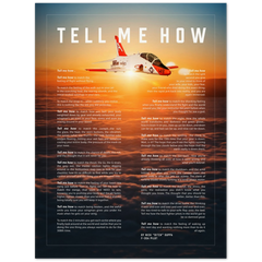 T-45A Goshawk This is a premium poster with the Tell Me How description of military flight on museum quality Archival Matte Paper.