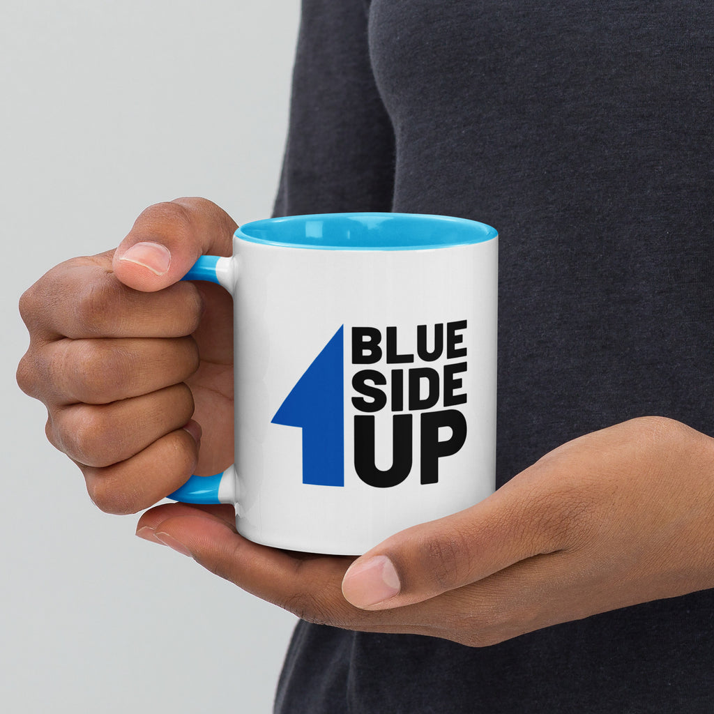 Blue Side Up Mug with Color Inside