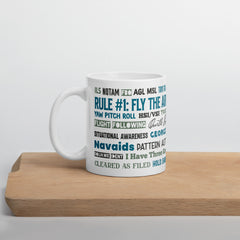 Say Again Mug With The Words Used By Private Pilots
