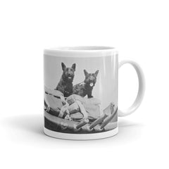 Bullets. A pair of dogs on this P-47 on our white ceramic mug.