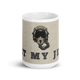 Pet My Jet in  our 15 ounce ceramic mug