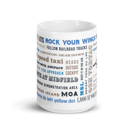 Rock Your Wings  Say Again Mug With Oshkosh Fly-In Words