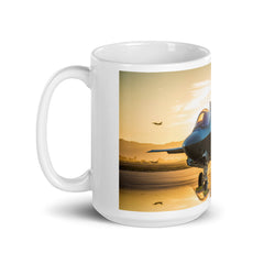 F-35A on the ramp  on our ceramic white glossy mug